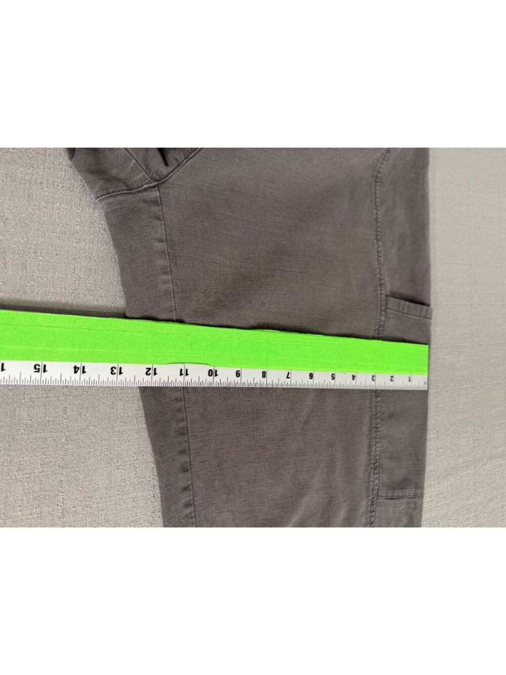 Eileen Fisher Cotton Hemp Stretch Lantern Pant Easy Fit Ankle Length Grove Large - Picture 10 of 16